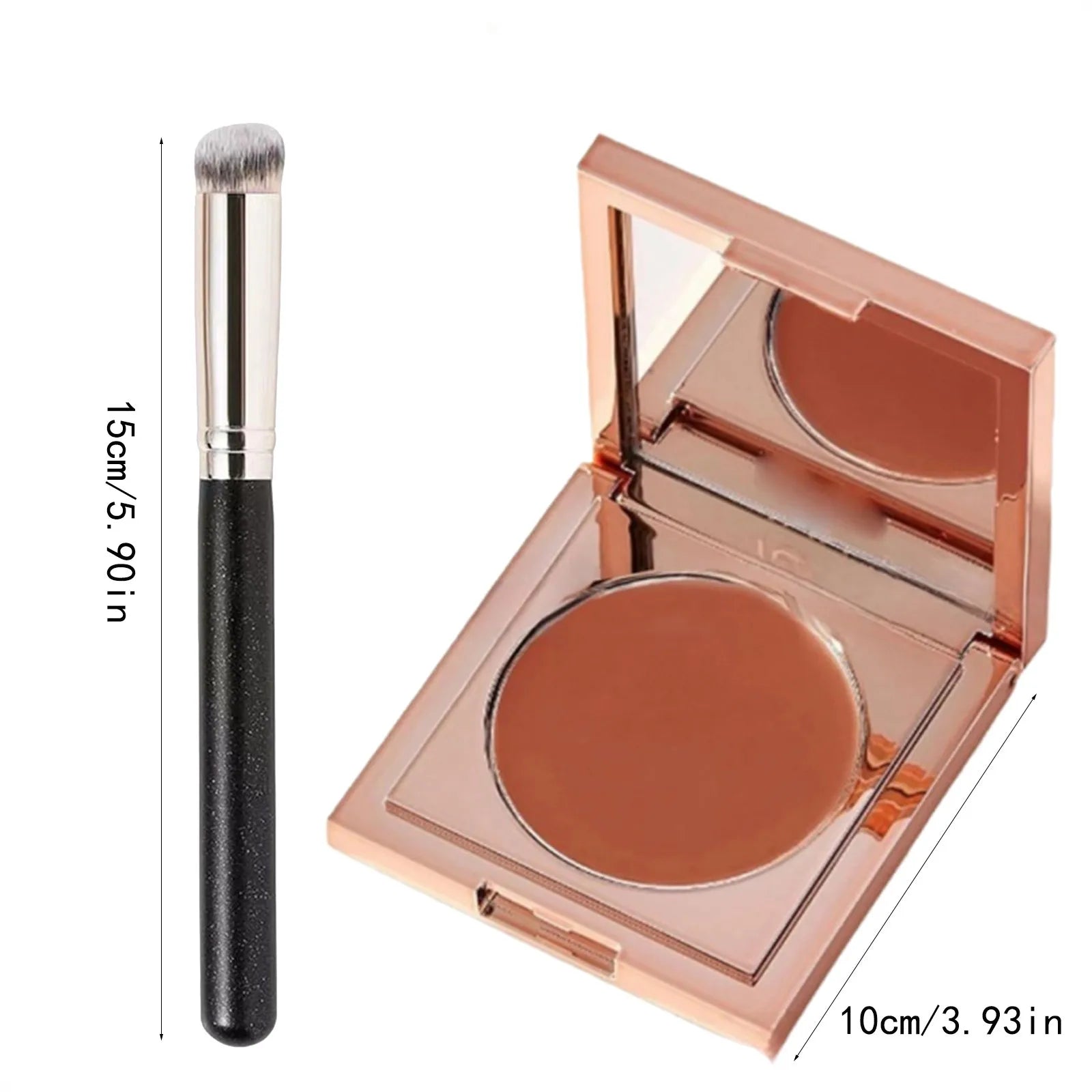 Underr Eye Corrector Kit,Color  with 1 Makeup Brushes,H